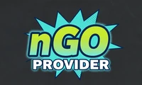 Play'n GO Provider-Logo mit Limetten-Cyan-Gl&uuml;hen und Abenteuer-Thema